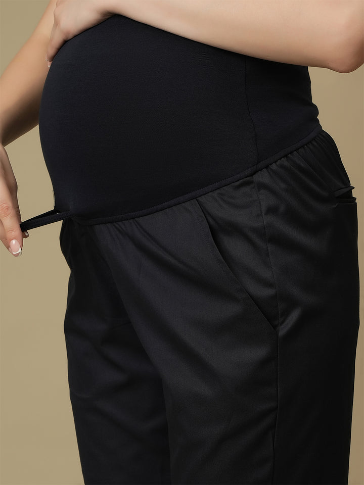 Blue Maternity Formal Dress Pants