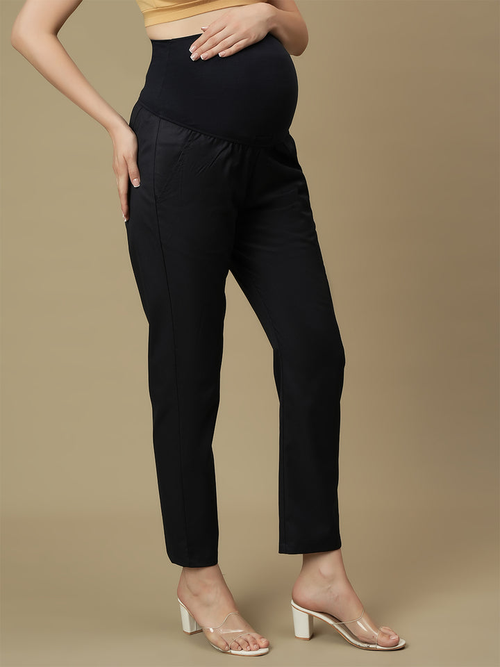 Blue Maternity Formal Dress Pants