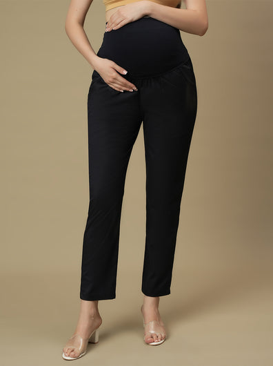 Blue Maternity Formal Dress Pants
