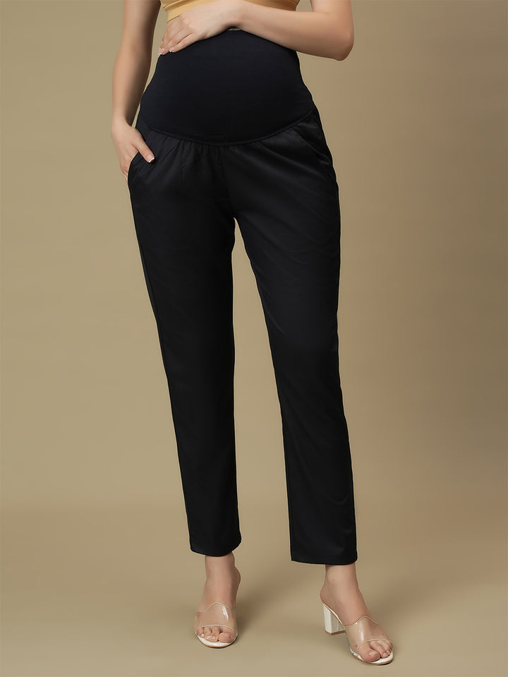 Blue Maternity Formal Dress Pants