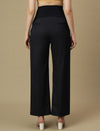 Blue Maternity Wide-leg Formal Trousers