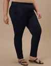 Plus Size Women’s Skinny Fit Stretch Denim Jeggings - Blue