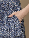 Blue Polka Dot Maternity Dress