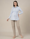 Maternity & Nursing Cotton Collared Formal Shirt