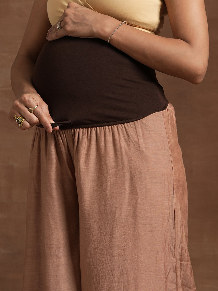 Blush Pink Maternity Kurta Palazzo Set