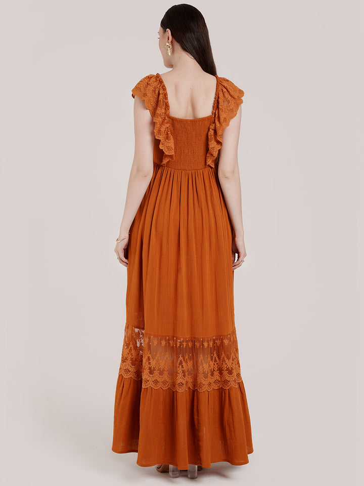 Boho Lace Maternity Dress