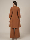 Brown Kurta Palazzo Maternity & Nursing Co-ord Set