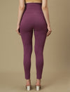 Cotton Maternity Leggings- Mauve