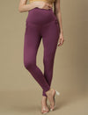Cotton Maternity Leggings- Mauve
