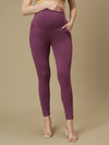 Cotton Maternity Leggings- Mauve