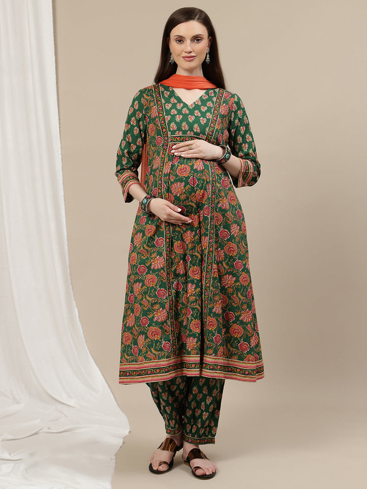 3pc. Maternity Cotton Salwar Suit