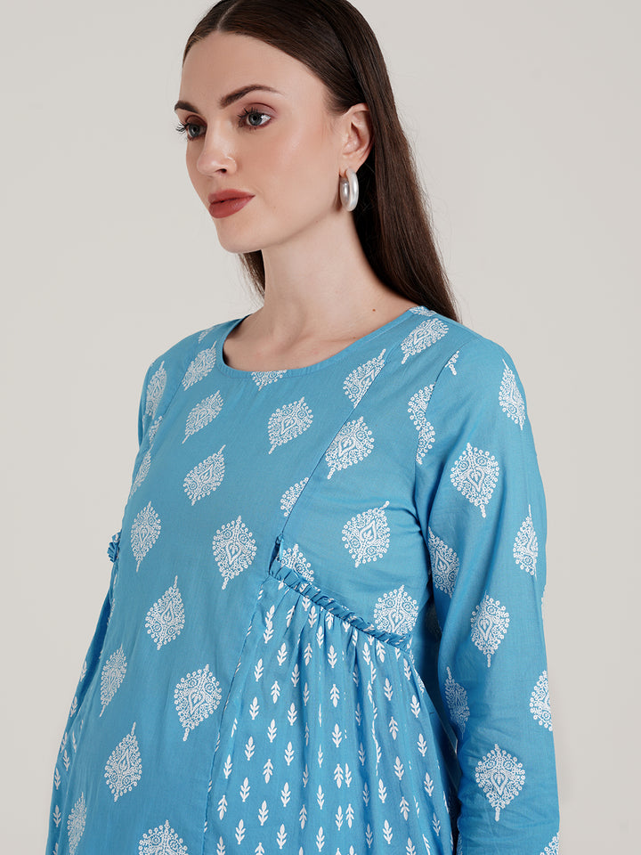 Cotton Maternity Two Piece Set