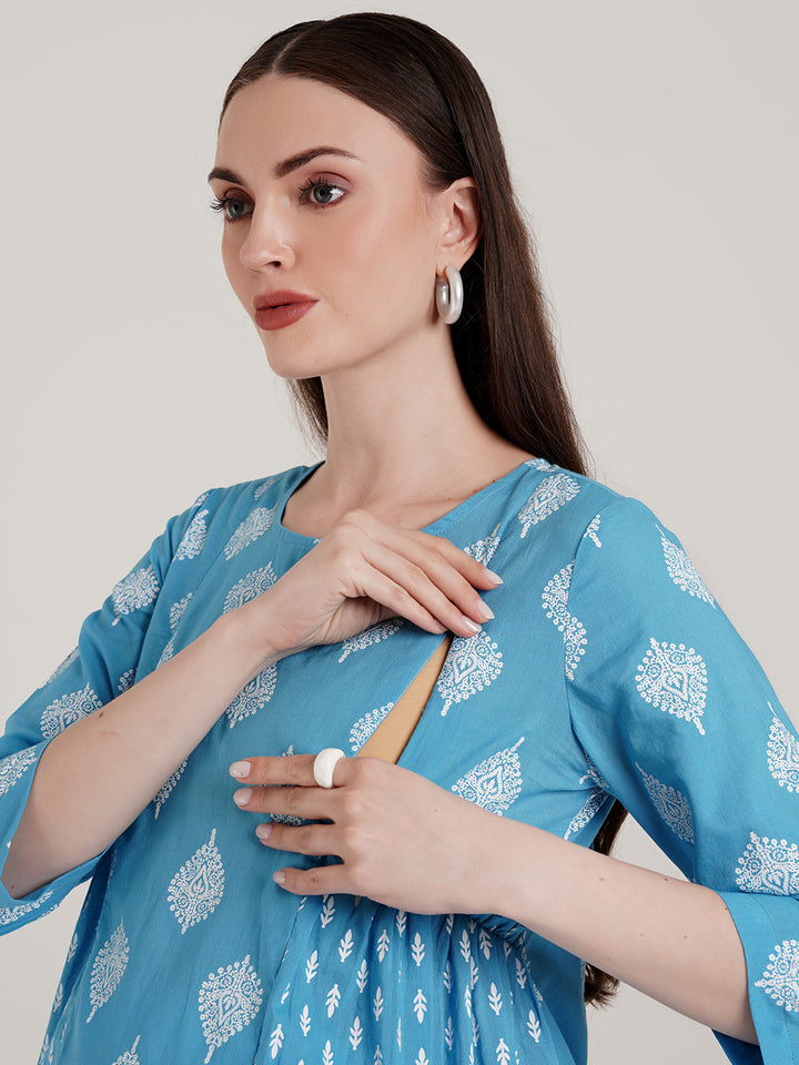 Cotton Maternity Two Piece Set