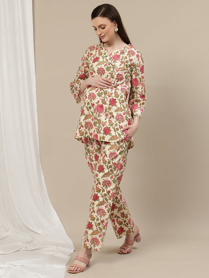 Cotton Maternity Co-ord Set