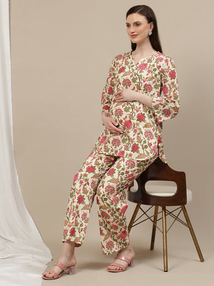 Cotton Maternity Co-ord Set