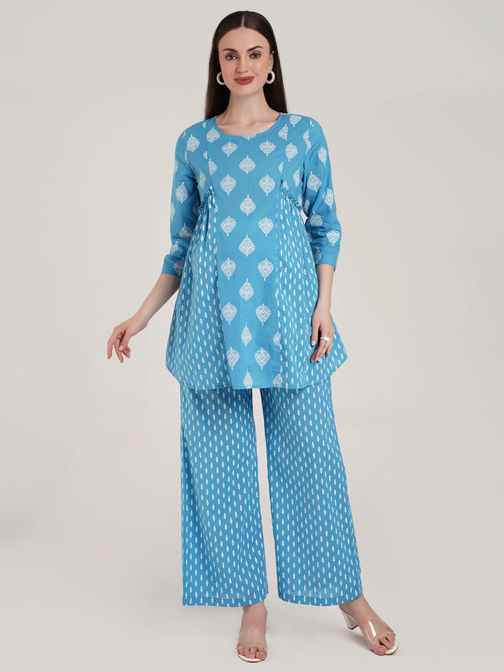 Cotton Maternity Two Piece Set