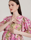 Cotton Tropical Maternity Dress
