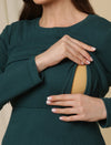 Maternity Casual Lounge Dress- Green