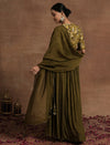Embroidered Maternity Anarkali with Dupatta