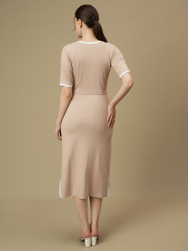 Feeding Maxi Dress with Zipper