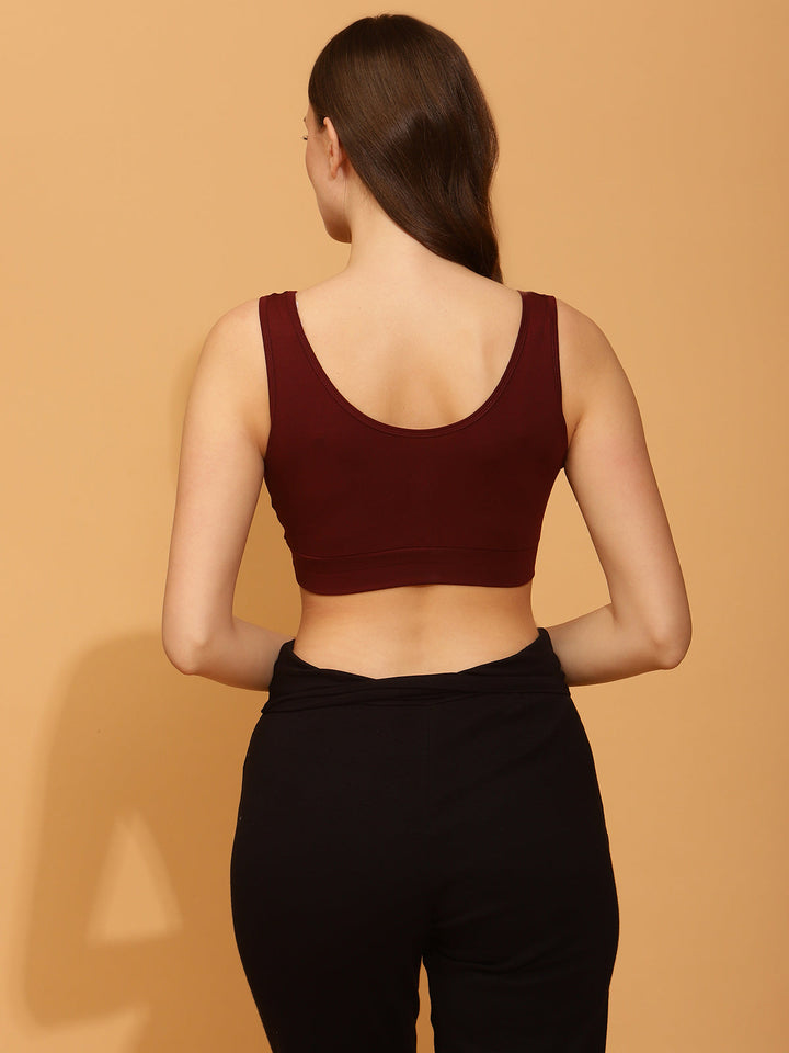 Wine Berry Maternity & Nursing Bra
