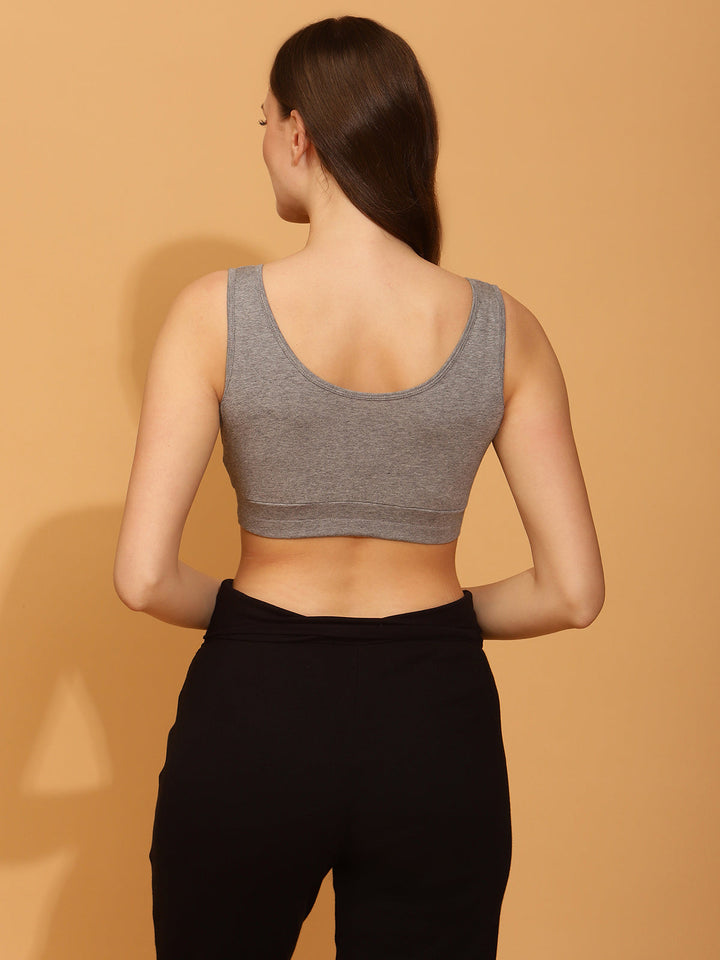 Grey Maternity & Nursing Bra