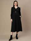 Fleece Maternity Winter Dress