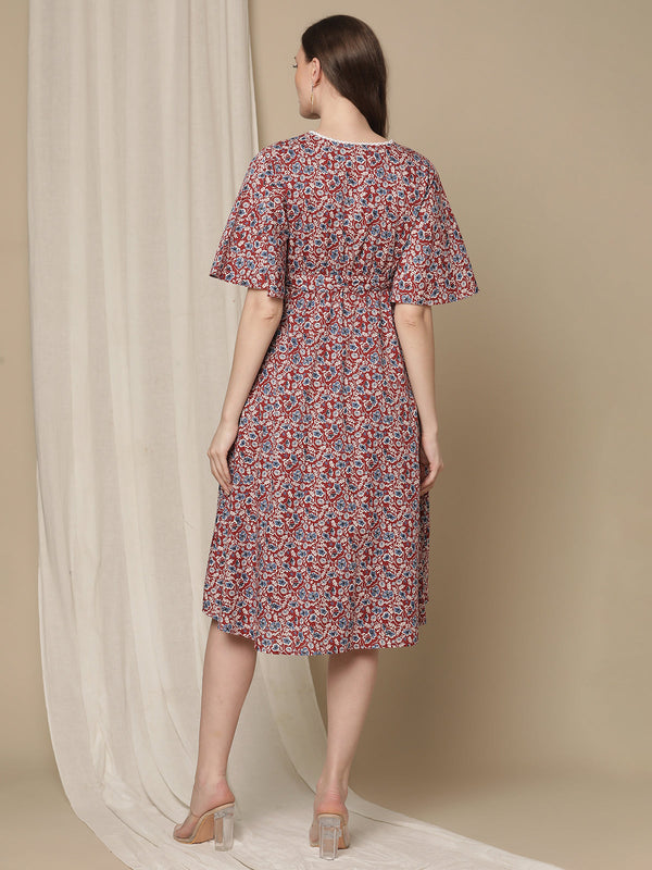 Buy MOMTOUCH Women Printed Cotton Blend Maternity Dress Online at Best  Prices in India - JioMart.