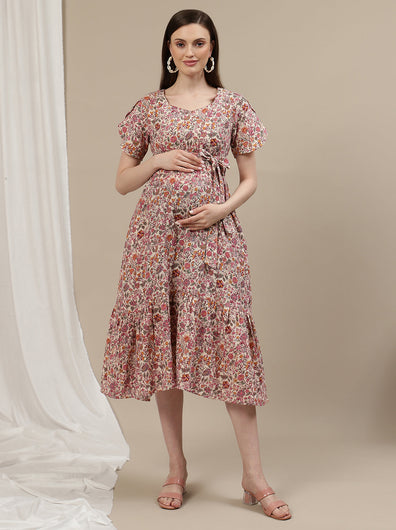 Floral Maternity Dress