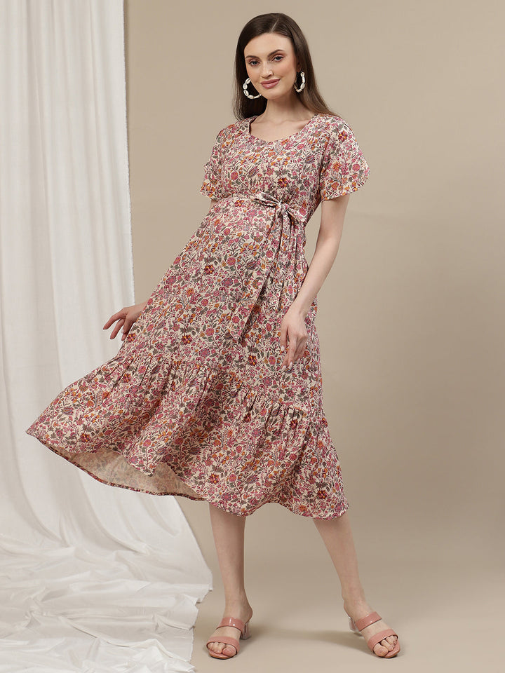 Floral Maternity Dress