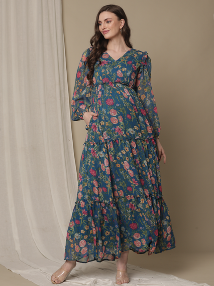 Floral Nursing Dress