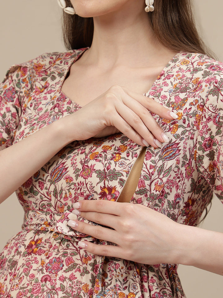 Floral Maternity Dress