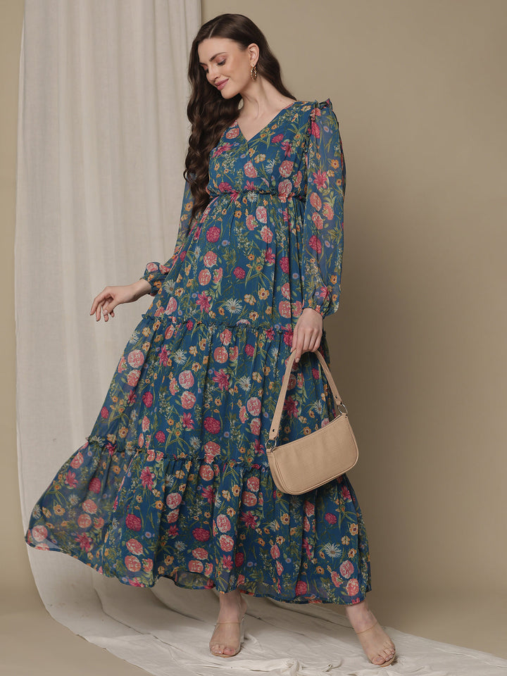 Floral Nursing Dress