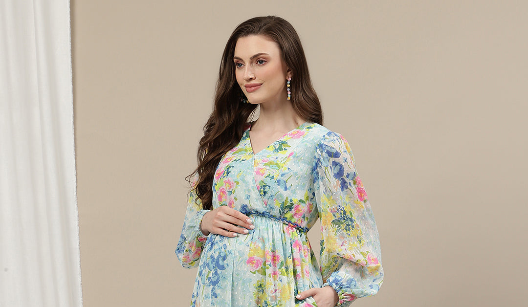 Buy Floral Maxi Maternity Dress