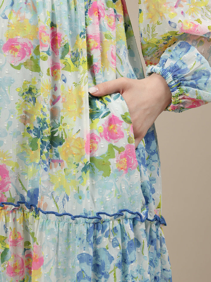 Floral Maxi Maternity Dress