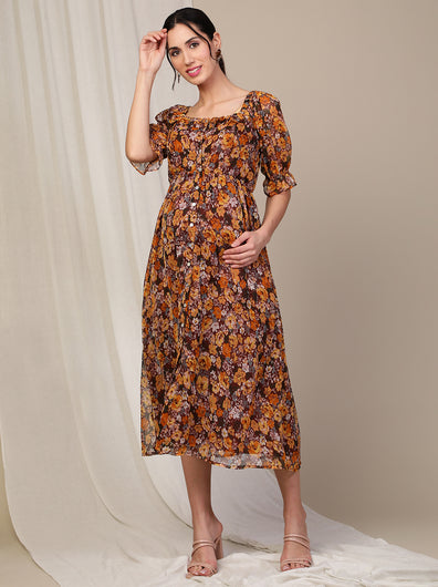 Floral Pregnancy Dress