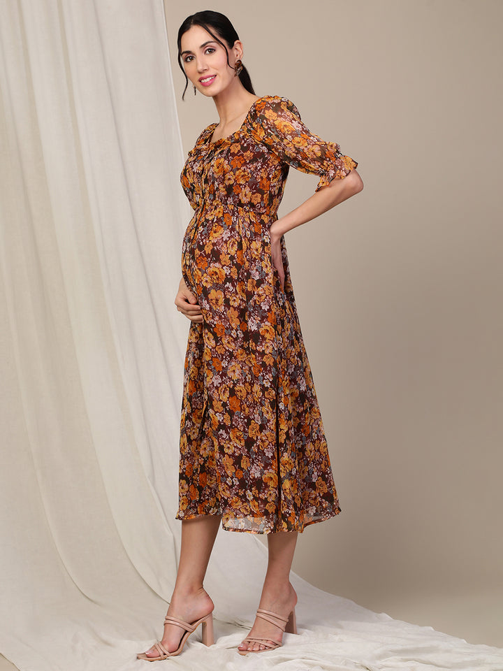 Floral Pregnancy Dress