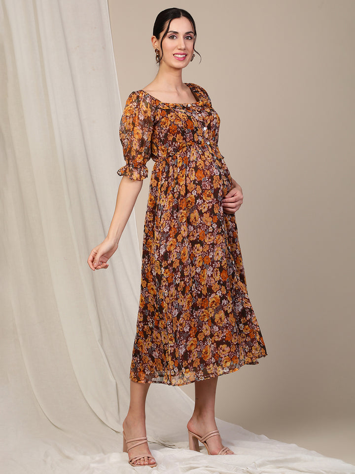 Floral Pregnancy Dress