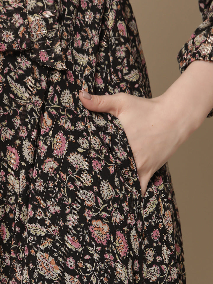 Flower Print Feeding Dress