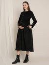 Formal Maternity Winter Dress - Black