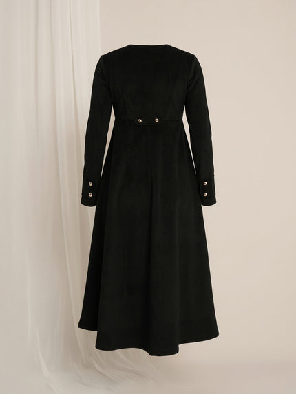 Formal Maternity Winter Dress - Black