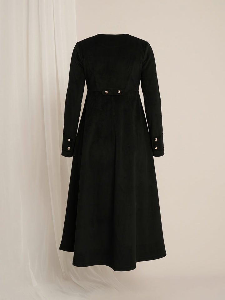 Formal Maternity Winter Dress - Black