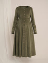 Formal Maternity Winter Dress - Green