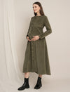 Formal Maternity Winter Dress - Green