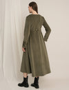 Formal Maternity Winter Dress - Green