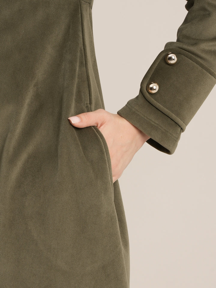 Formal Maternity Winter Dress - Green