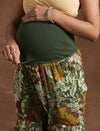 Green Floral Maternity Kurta Sharara Set