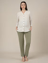 Maternity Pintuck Tapered Fit Pants-Green