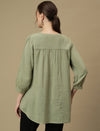 Green Maternity Tunic Top