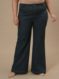Green Plus Size Bootcut Jeans